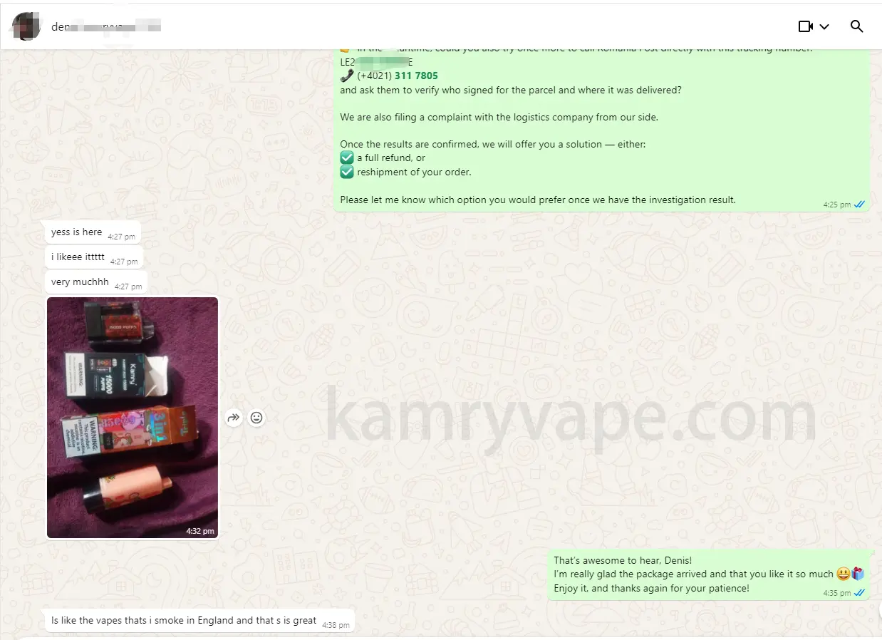 Customer praise (1)