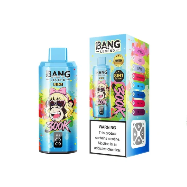 Bang Legend 8 In 1 Flavors 300K Disposable Vape - CN Warehouse