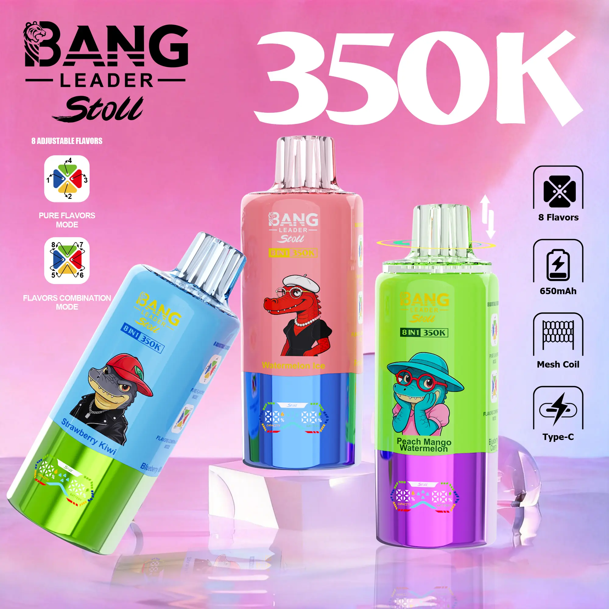 海报2 Bang Leader Vape 8 in 1 Flavors
